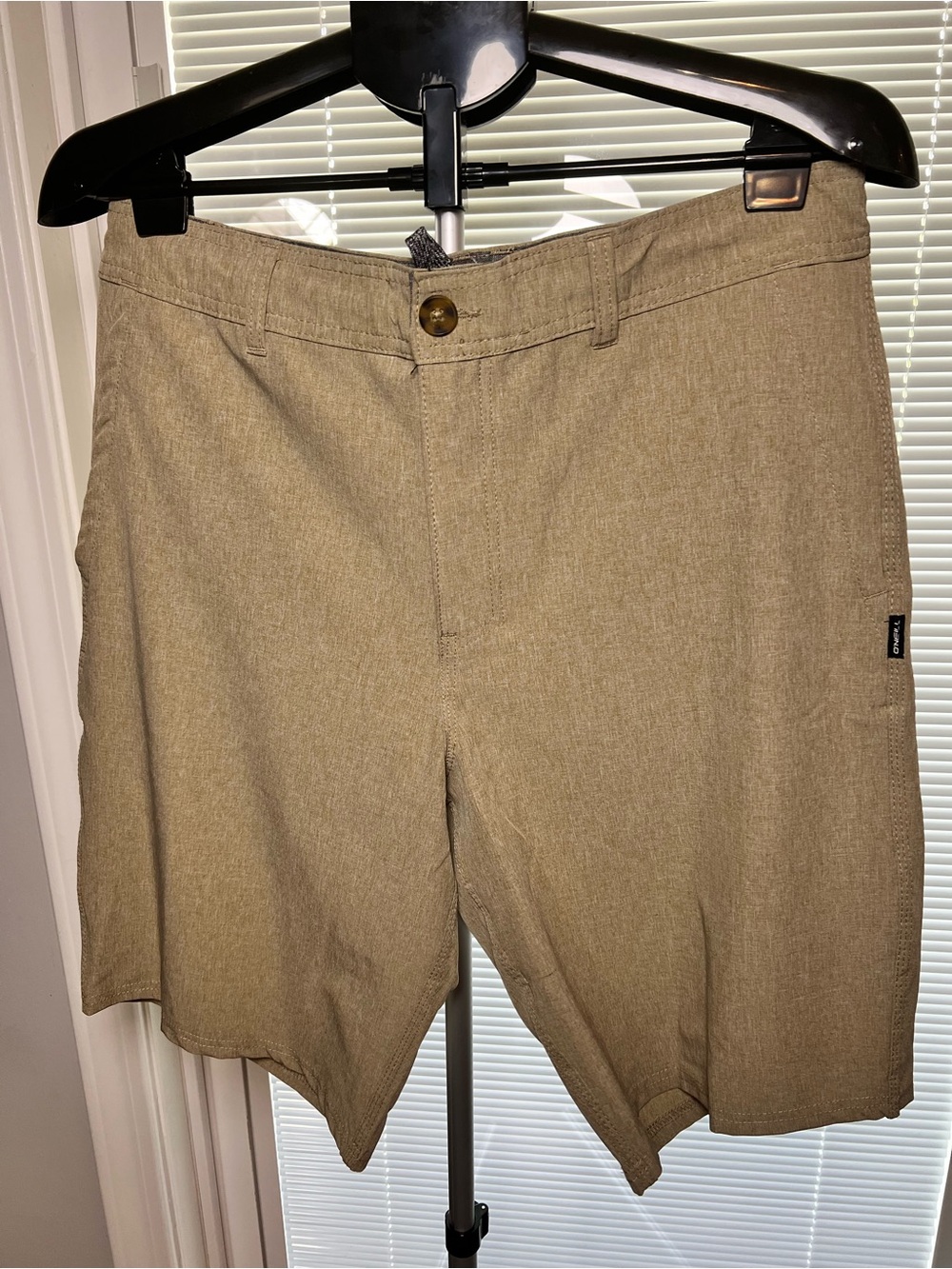 O’neill Hybrid Men's Flat Front Khaki 10” Shorts - Tailored Casual Size 33